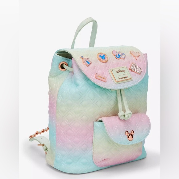 Loungefly Disney Mickey Mouse Fair Mini Backpack nwt main image 5